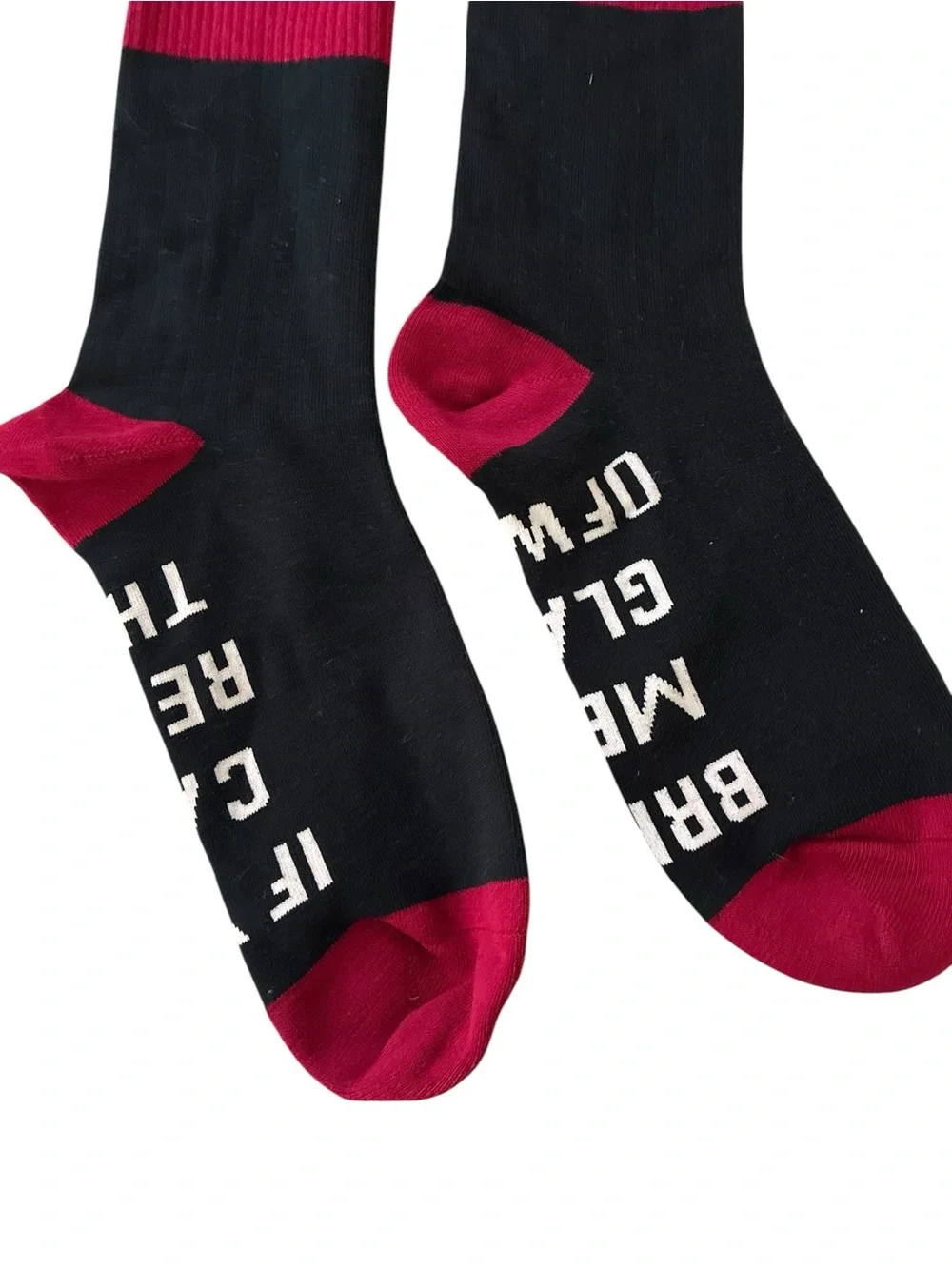 NWOT Printed Red Wine statement graphic socks women’s all size